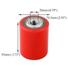 A Pair Of Pallet Jack truck Wheels 3 X 3 75  74 5 X 93mm With Preinstalled Be   