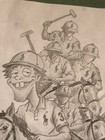 Original Pencil Drawing Of The    hexumlite  To Many People On That Damn Horse   