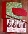 Santa Greeting Card Kit  4 Cards  env  Stampin Up Christmas Santa Holly Jolly