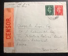 1939 Beaford Devon England Censored Cover To Ashrai Bank Haifa Palestine