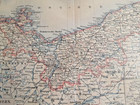 1897 Pomerania Vintage City Map German Empire Original 11 5 X 9 5 Color C10-7