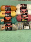 Lot Of 8 Coats   Clark Red Heart Super Saver Yarn Skeins Asst Colors   Weight