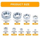 Metric Hex Nuts Assortment Kit Stainless Steel Set M2-m12 430 Pk Fast Ship Usa