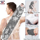 2pcs Back Scrubber Towel Strip Shower Bath Spa Skin Exfoliating Body Wash Cloth