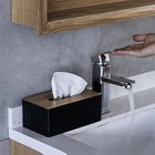 Wood Tissue Box Cover Gloves Box Holder Wooden Rectangular Tissue Box Holder