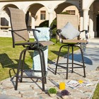 Outdoor Patio Chairs Set Of 2 Swivel Bar Stools Bar Height Bistro Barstools