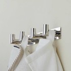 Chrome Bathroom Towel Hooks Rack Wall Door Mount Coat Robe Hat Hangers Bar Sus