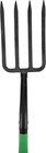 Short Handle Digging Fork With Heavy Duty Carbon Steel Construction  Ergonomic N