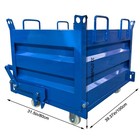Construction Waste Scrap Bin Self-dumping Steel Chip Containers For Forklifts