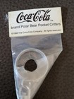 Vintage Coca Cola Takara Polar Bear Pocket Critter Keychain  Unused  1998 