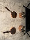 Hubert Copper Chafer Chafing Dish With Black Metal Holder 8 Qt Upscale Catering
