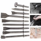 Air Hammer Bits Set 9pcs Pneumatic Hammer Chisel Bits Air Chisel Bits
