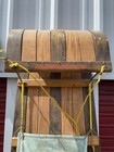 Rare Vintage Adirondack 8 Ft Toboggan Two Tone Wooden Sled Retro Winter Decor