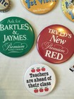 Huge Vintage Pins Buttons Lot - Disney Batman Bartender Teacher Batman Star Trek