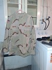 Us Army Desert Camo Combat Coat Jacket Mens Medium Long  Regular Ripstop 90s