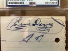 Ernie Davis Signed 3x5 Cut  Syracuse Aa  1961 Heisman  Nfl  Cfhof  D  1963