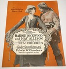 The Great Secret Rare 1917 Silent Film Serial Movie Trade Ad Francis X  Bushman