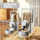 Hanging Automatic Food Water Dispenser rabbit Feeder Guinea Pig Water Bottle Foo