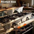 2 Pack Stove Gap Filler Kitchen Counter Cover 25  Adjustable Stainless Us