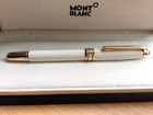 Early Price Full Box Montblanc Meisterstuck 163 White Gold Rollerball Pen  Fr Us