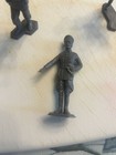 Louis Marx Wwii German Infantry Lot Of 11 Light Grey 54mm Vintage 1960s