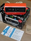 Vintage Sankyo  440 Time-glo Digital Clock Japan New In Box Works Tangerine