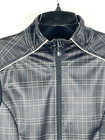 Kerrits Equestrian Vest Womens Medium Black Plaid Full Zip Pockets Sleeveless