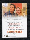 2019 Twin Peaks Archives Dual Chris Mulkey Hank Jennings Peggy Lipton Auto 1f60