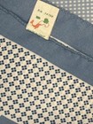 Italian Vintage Blue Patterned Scarf  Made In Italy