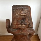Handmade Mexican Folk Art Ceramic Figure Sculpture Traditional Design