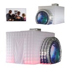 White 2 5m Camera Shape Inflatable Photo Booth Led Wedding Tent With For Events