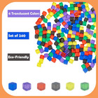 240 Pieces Centimeter Cubes  Counting sorting Toy plastic Math Cubes early Devel