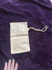 Claremont National Bank Claremont  N h  Canvas Cloth Drawstring Deposit Bag