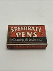 Lot Of 6 Vintage Speedball Pens With Original Nib Tips Hunt Pen Co Made In Usa