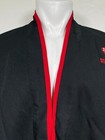 Benihana Black red Kimono Style Hibachi Chef Uniform Shirt Men s Medium