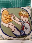 Classic Winnie The Pooh And Christopher Robin At Play Tapestry Pillow About 12 