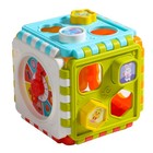 Baby Blocks 16 Shape Color Recognition Toys With Colorful Sorter Cube Box