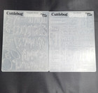 Lot Of 4 Cuttlebug Embossing Folders Words Birthday Baby Congrats Provo Crafts