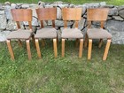 Vintage Mcm Mid Century Modern Thonet Bentwood Wood Dining Chairs Set Of 4