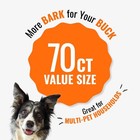 Triple Flavor Twists All Natural Rawhide Chews Dog Treats 70 Count Pack