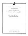 Service Manual For Hp 331a 332a 333a 334a 339a Distortion Analyzer  