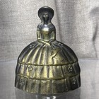 Brass Bell Antique Victorian Servant Bell    crinoline Lady Bell     Southern Lady