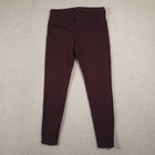 Liverpool Jeans Womens 10 Aubergine Burgundy Skinny Stretch Pants Denim