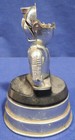 Vintage Knight In Armor Musical Table Lighter Music Box 5-1 2  Tall