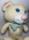 Vintage Fisher Price Cozies Bear Plush Cream Yellow Waffle Thermal Read