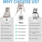 Breakaway Reflective Cat Collar With Qr Name Tag   Bell  pink 