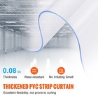 Uimoso 7 Pcs Pvc Strip Curtain 84 X 42 X 0 08 In Smooth Plastic Door Panels