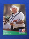 Greg Norman Signed   Autographed 1991 Pro Set Golf Card  133   Jsa  Authentic