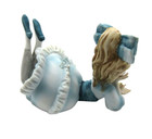 Vintage Retro Lefton Girl With Yellow Bird Kw 3757 China Porcelain Bisque