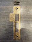 Antique vintage Style Door Strike Plate  Mortise  Victorian  Brass  6   